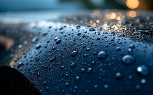 Effetto idrofobico del rivestimento ceramico su una carrozzeria